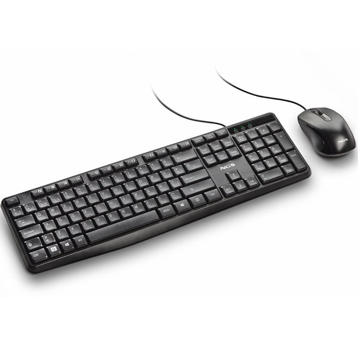 NGS Cocoa KIT V2 Teclado y Ratón USB Negro